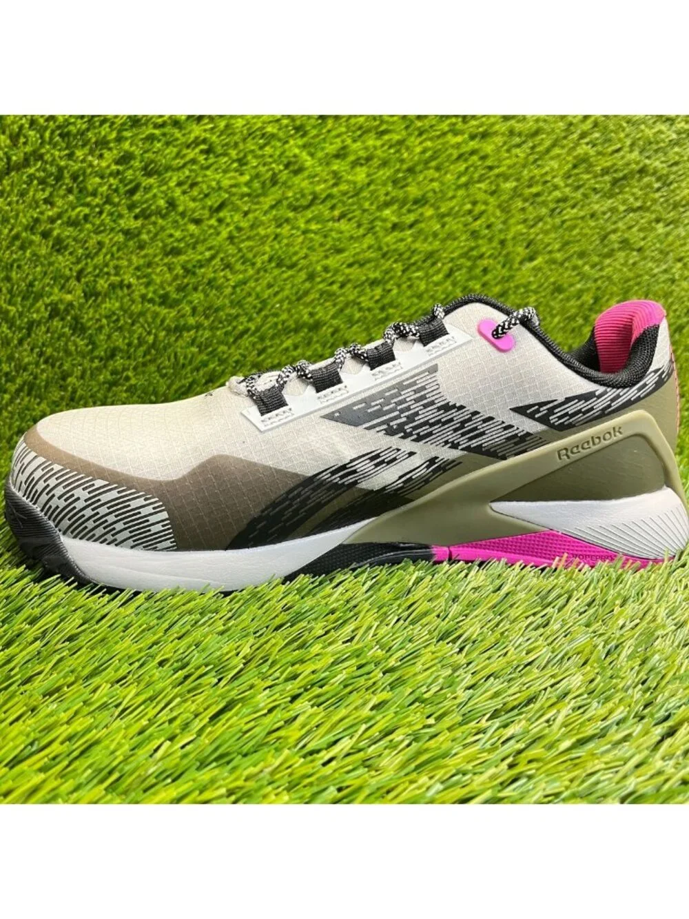 Reebok Nano X1 Adventure Womens Size 9D Gray Composite Toe Safety Work Shoes